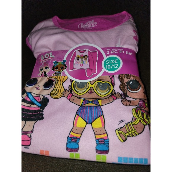 LOL‎ surprise pajamas sleep wear set size 10 12 nwt - Picture 2 of 3